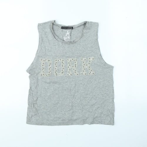 Atmosphere Womens Grey   Cropped Tank Size 8
