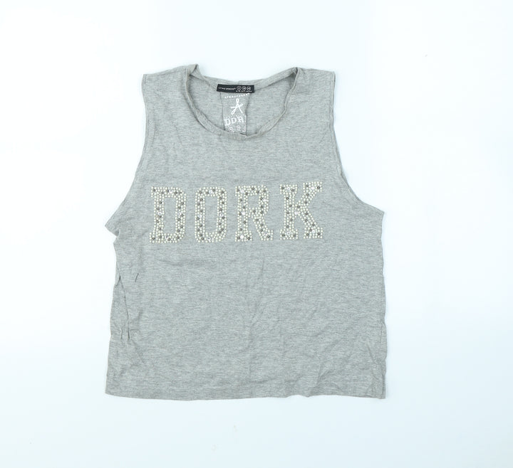 Atmosphere Womens Grey   Cropped Tank Size 8