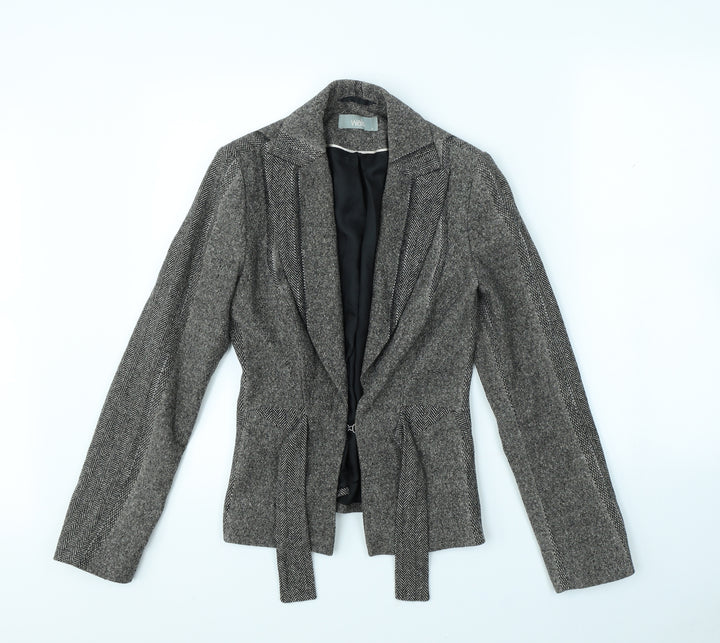 Wallis Womens Brown Herringbone  Jacket  Size 8