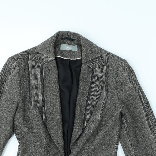 Wallis Womens Brown Herringbone  Jacket  Size 8