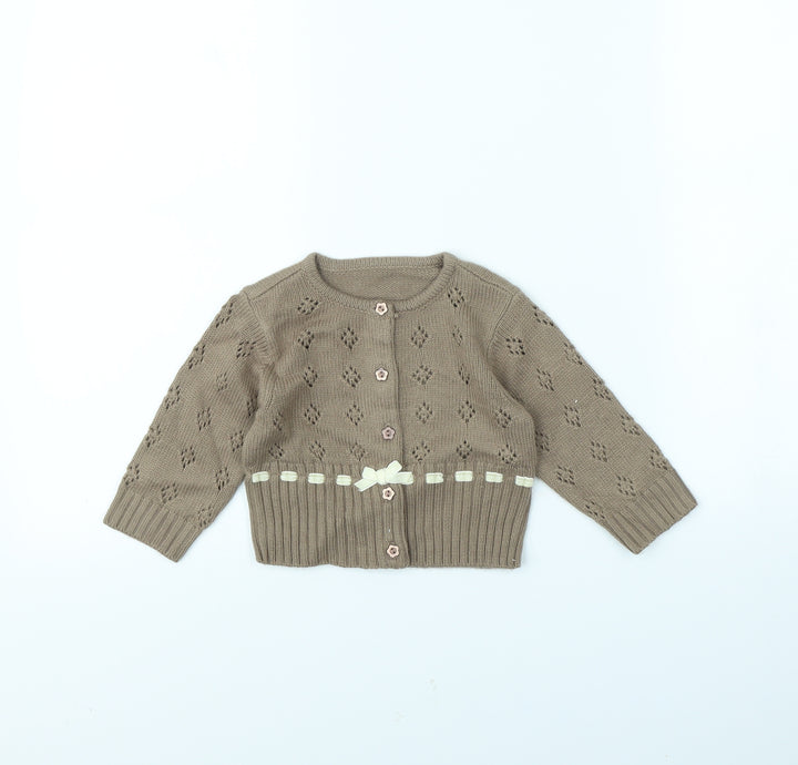 George Girls Brown Jacket Size 6-9 Months