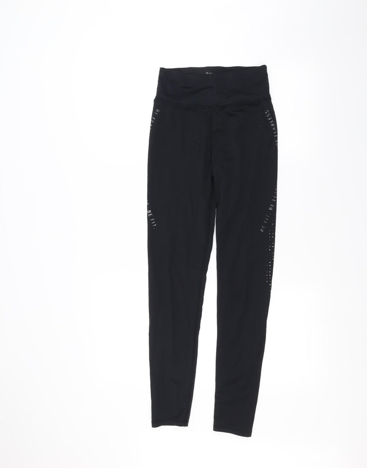 Workout Womens Black   Jogger Leggings Size XS L26 in