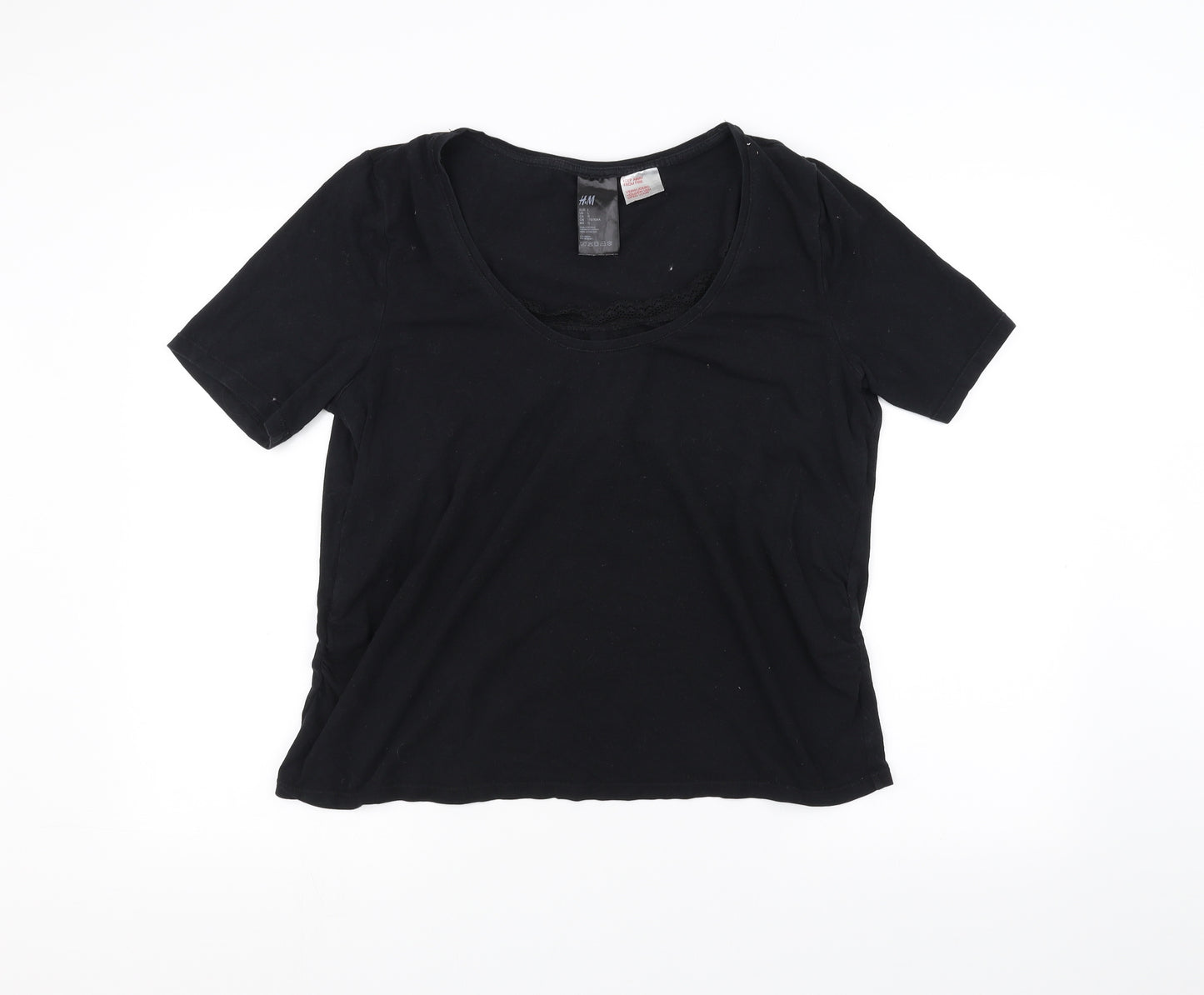 H&M Womens Black   Basic T-Shirt Size L