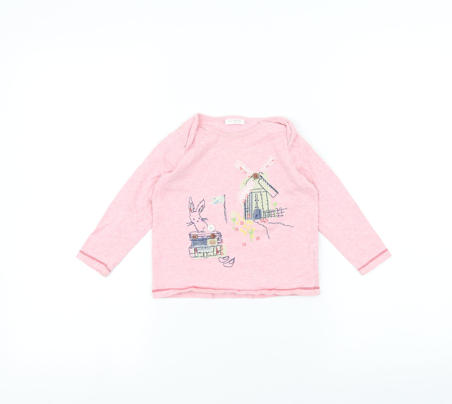 NEXT Girls Pink   Basic T-Shirt Size 12-18 Months