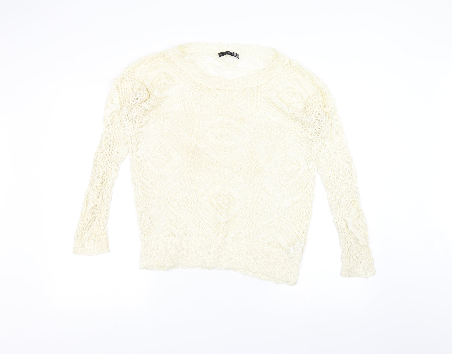 Atmosphere Womens White   Pullover Jumper Size 8