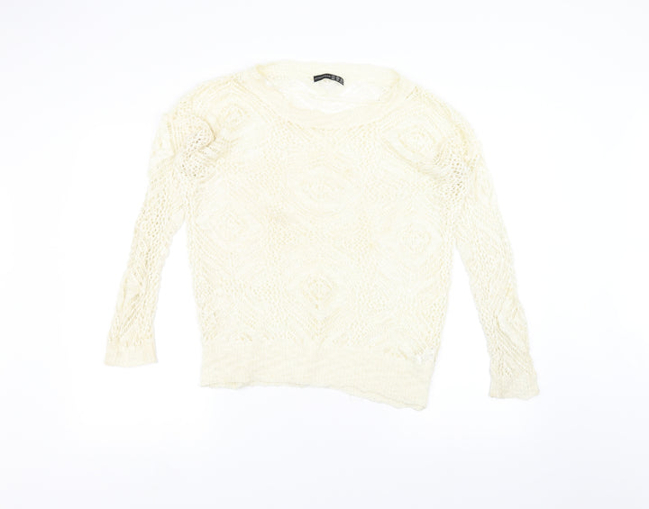Atmosphere Womens White   Pullover Jumper Size 8