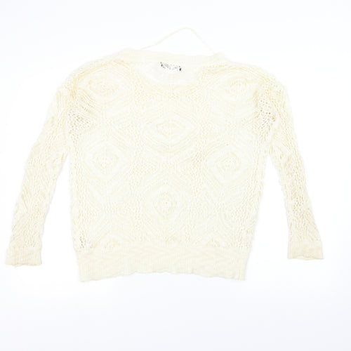 Atmosphere Womens White   Pullover Jumper Size 8