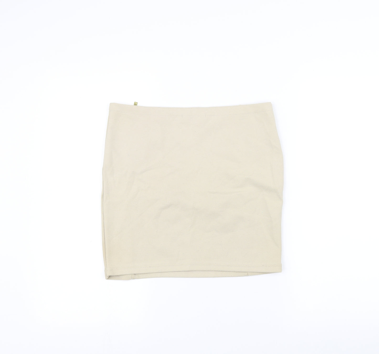 Stradivarius Womens White   A-Line Skirt Size L