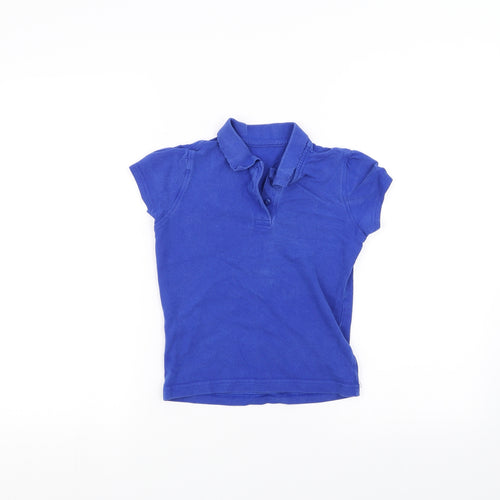 George Girls Blue   Basic Polo Size 7-8 Years