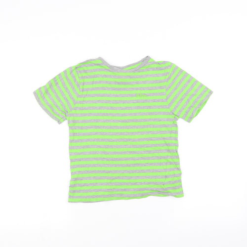 Lee Cooper Boys Grey Striped  Basic T-Shirt Size 7-8 Years
