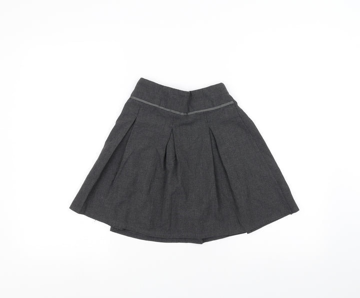 TU Girls Grey A-Line Skirt Size 8 Years - School