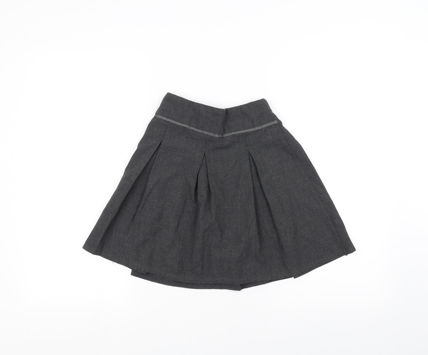 TU Girls Grey   A-Line Skirt Size 8 Years - School
