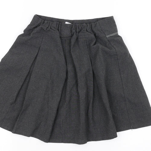 TU Girls Grey   A-Line Skirt Size 8 Years - School