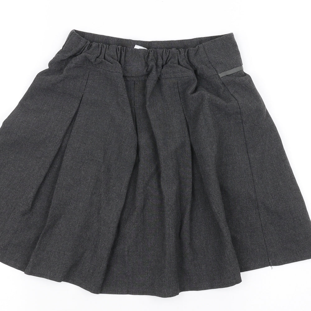 TU Girls Grey   A-Line Skirt Size 8 Years - School