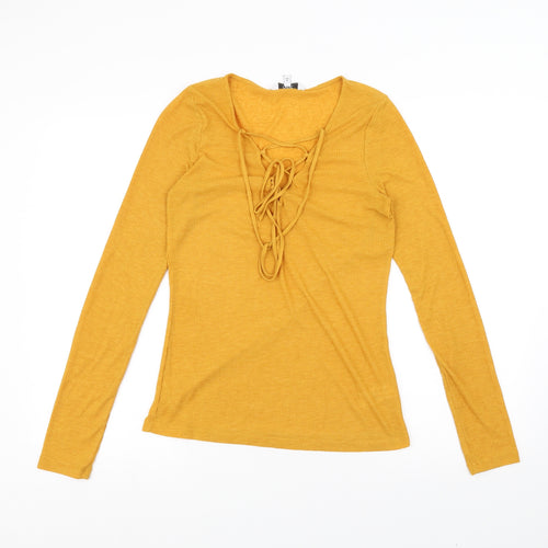 NEXT Womens Yellow   Basic T-Shirt Size 10