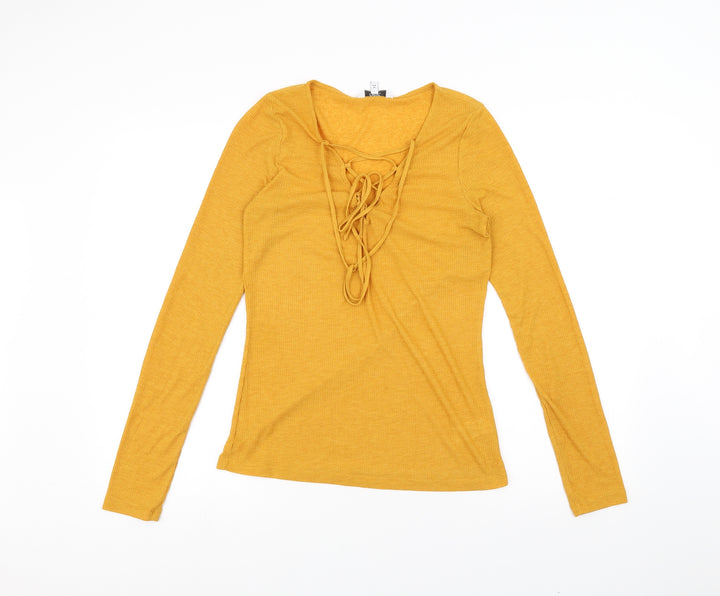 NEXT Womens Yellow   Basic T-Shirt Size 10