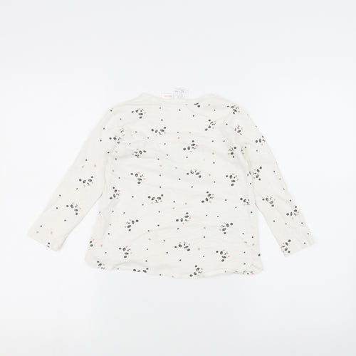 Zara Girls White   Basic T-Shirt Size 4-5 Years