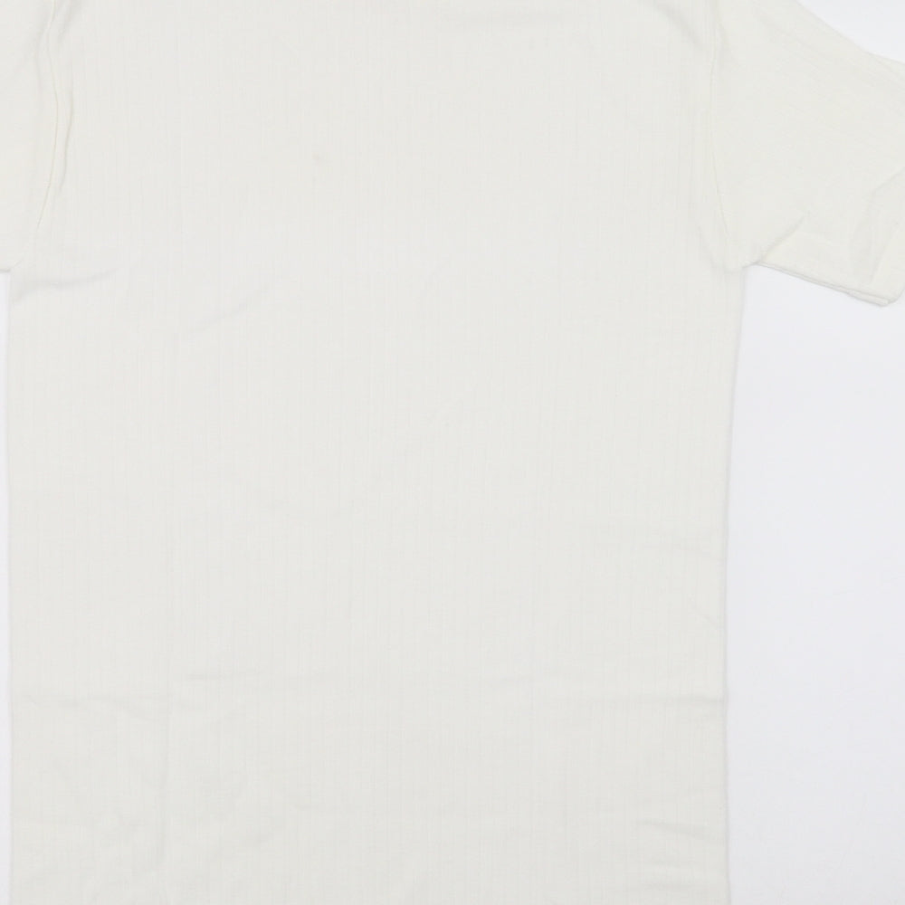 Preworn Womens White   Basic T-Shirt Size M