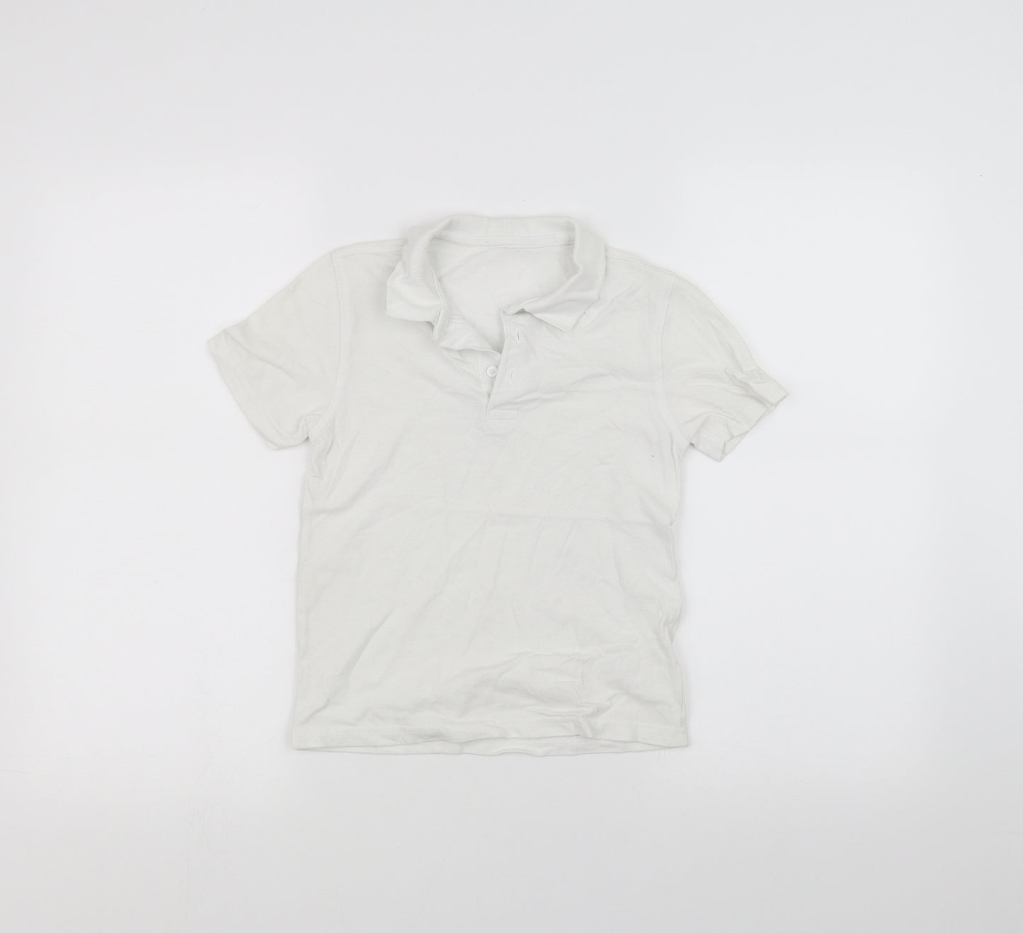 George Boys White   Basic Polo Size 6-7 Years