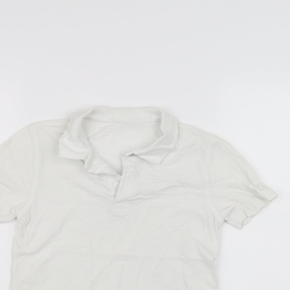 George Boys White   Basic Polo Size 6-7 Years