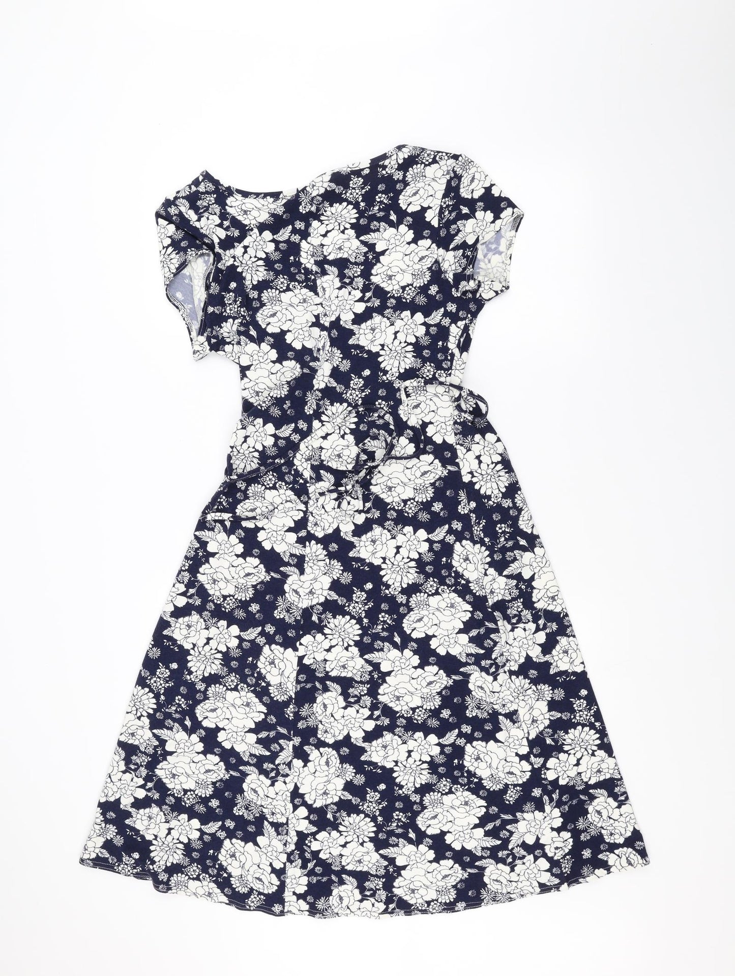 Red Herring Womens Black Floral  A-Line  Size 14