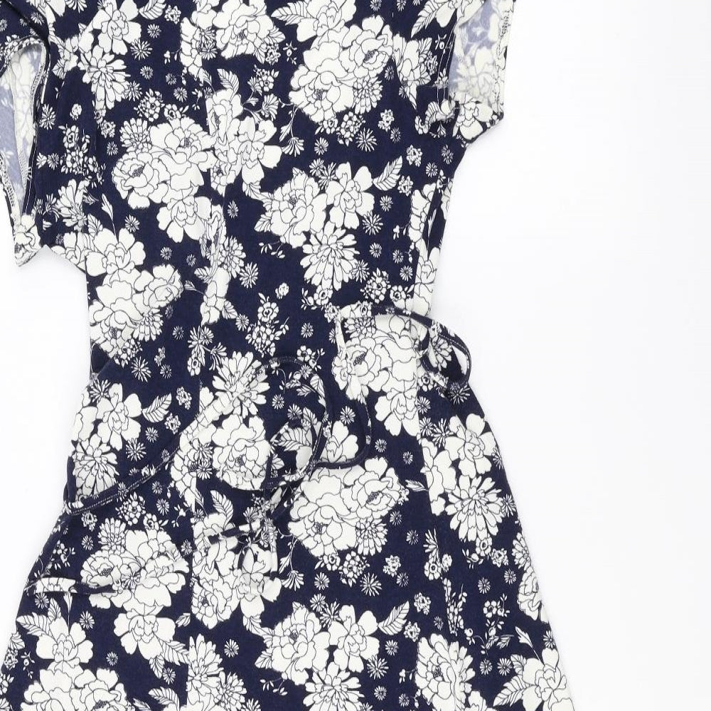 Red Herring Womens Black Floral  A-Line  Size 14