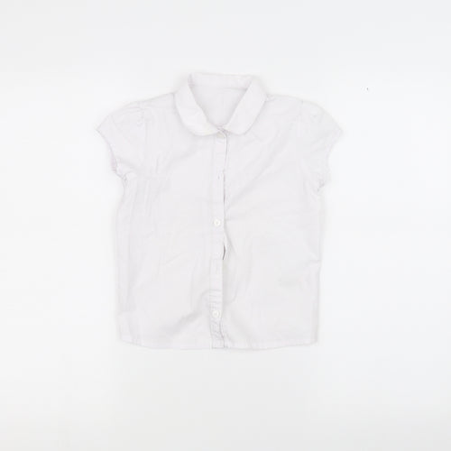 George Boys White   Basic Button-Up Size 6-7 Years