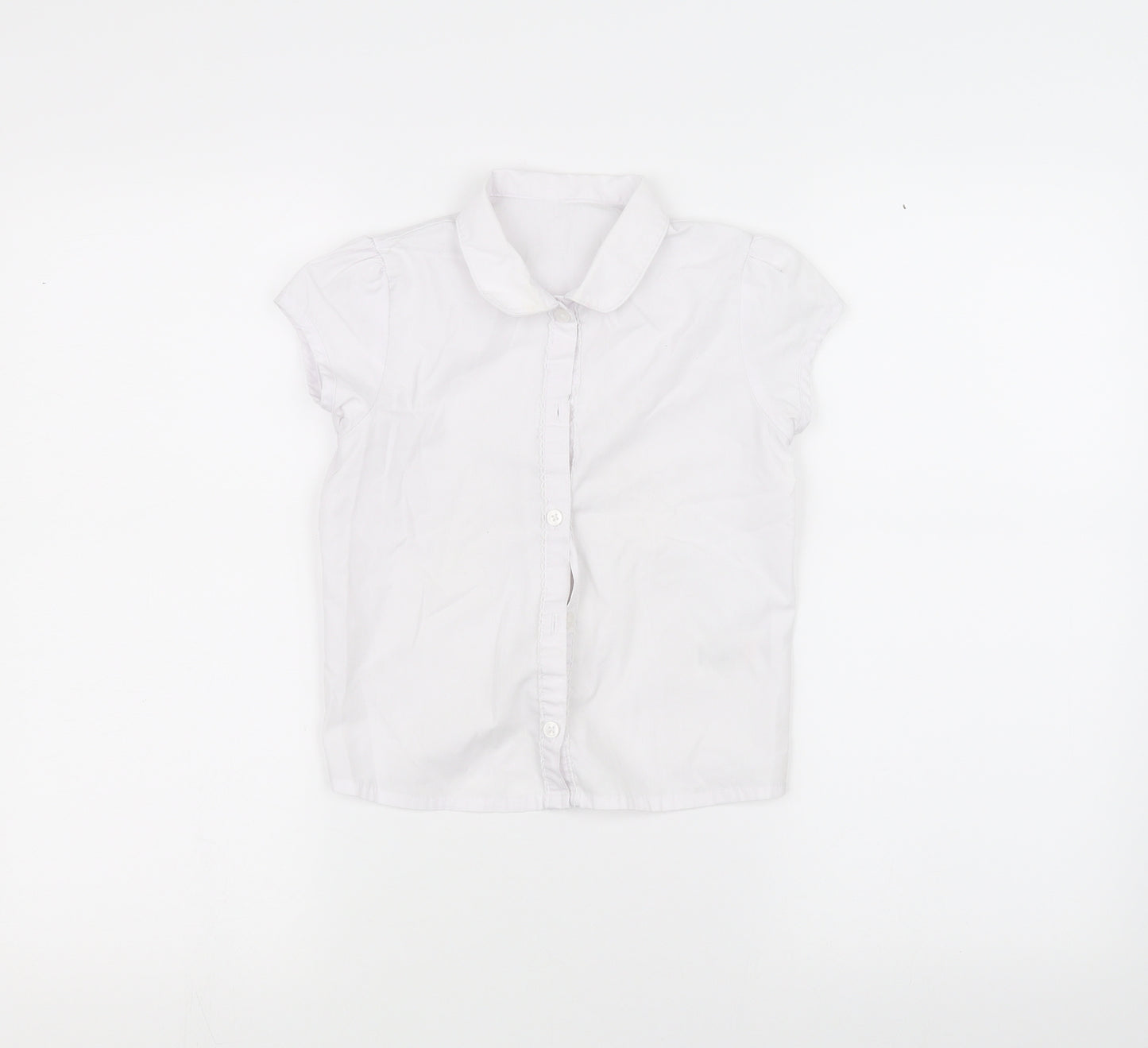 George Boys White   Basic Button-Up Size 6-7 Years