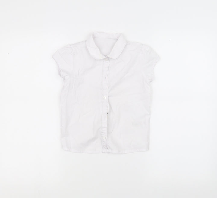 George Boys White   Basic Button-Up Size 6-7 Years
