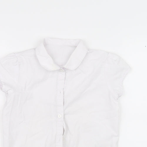George Boys White   Basic Button-Up Size 6-7 Years