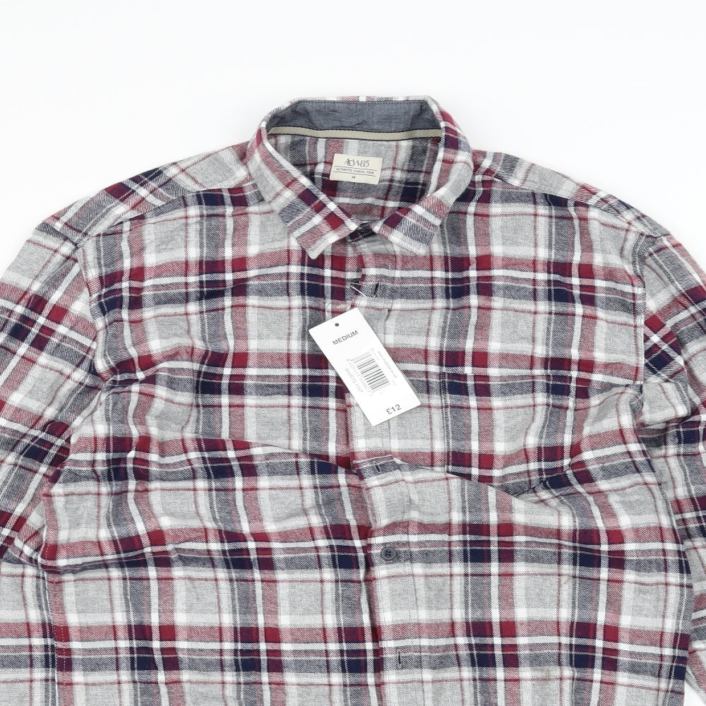 Acw85 Mens Grey    Dress Shirt Size M