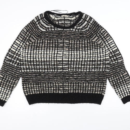 TU Womens Black  Knit Pullover Jumper Size 20