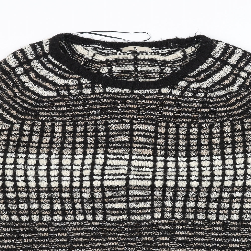 TU Womens Black  Knit Pullover Jumper Size 20