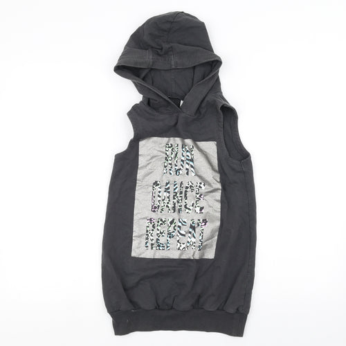 NEXT Girls Grey   Full Zip Hoodie Size 9 Years