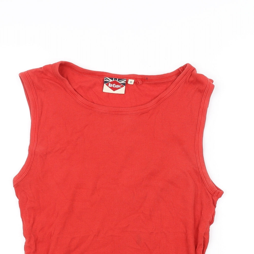 Lee Cooper Womens Orange   Basic T-Shirt Size S