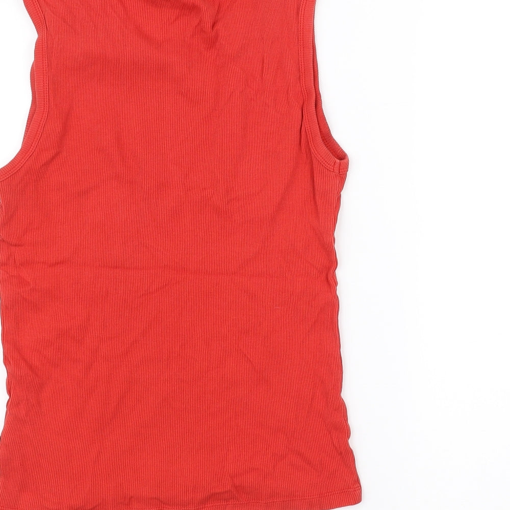 Lee Cooper Womens Orange   Basic T-Shirt Size S