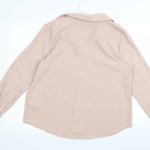 H&M Womens Pink   Basic Button-Up Size 18