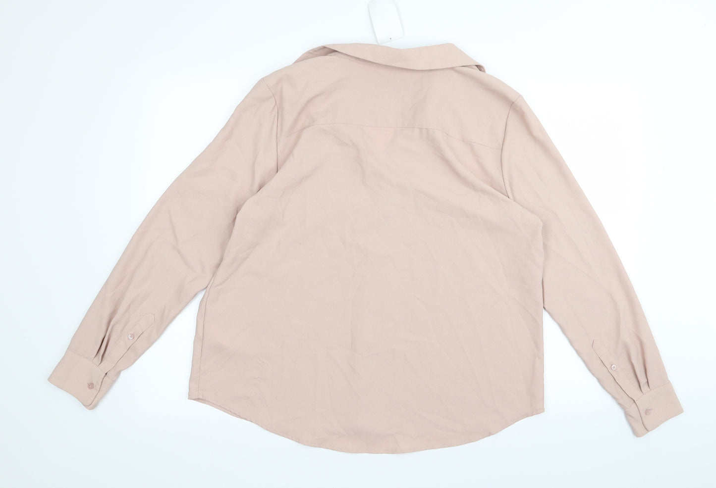 H&M Womens Pink   Basic Button-Up Size 18