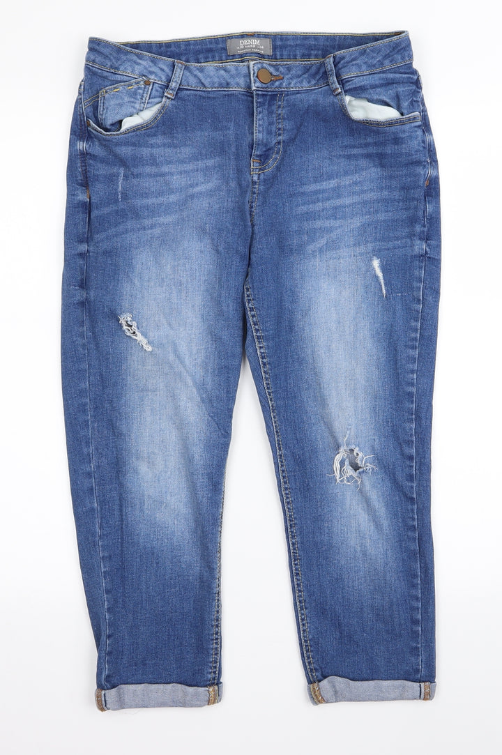 Dorothy Perkins Womens Blue Bootcut Jeans Size 10 L20 in