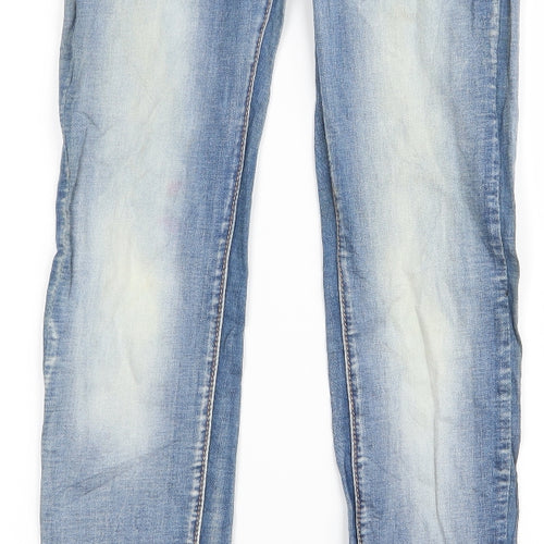 Preworn Womens Clear Floral  Skinny Jeans Size XS L31 in