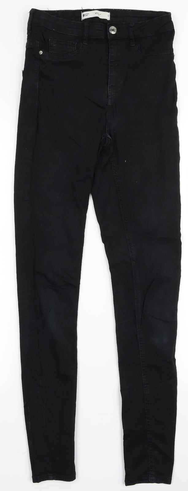 molly Womens Black Skinny Jeans Size S L29 in