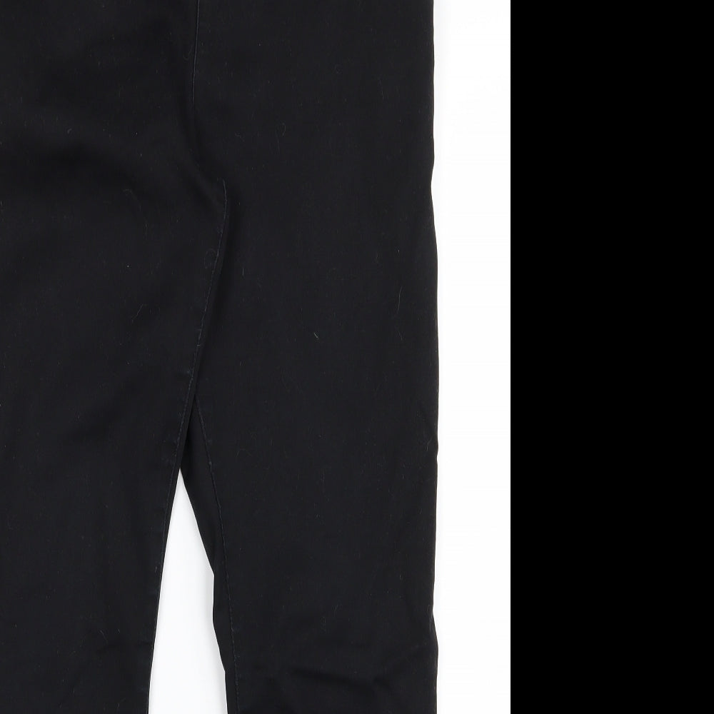 Wallis Womens Black   Tapered Jeans Size 12 L26 in