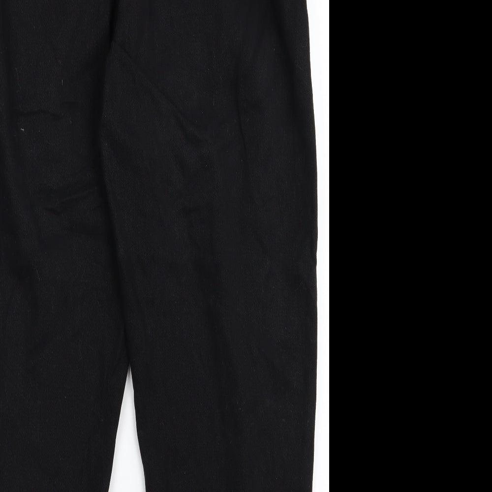 H&M Womens Black   Trousers  Size 12 L24 in