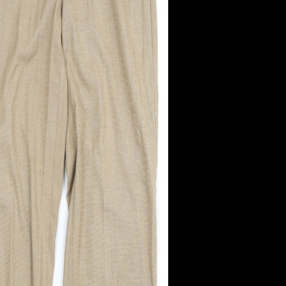 m&s Womens Beige   Trousers  Size 10 L30 in