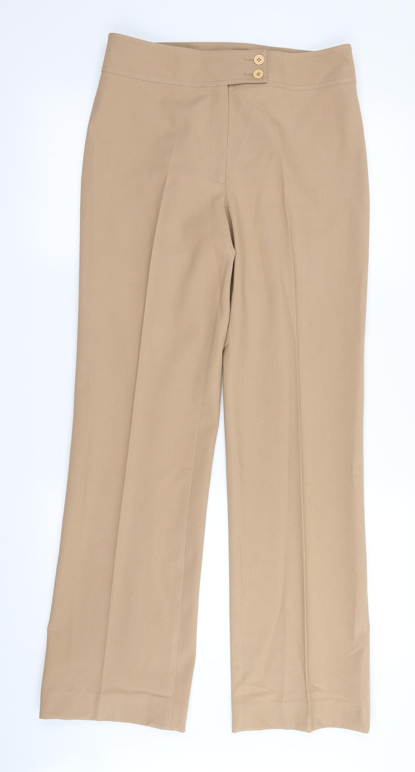 Kookai Womens Beige   Trousers  Size 14 L30 in