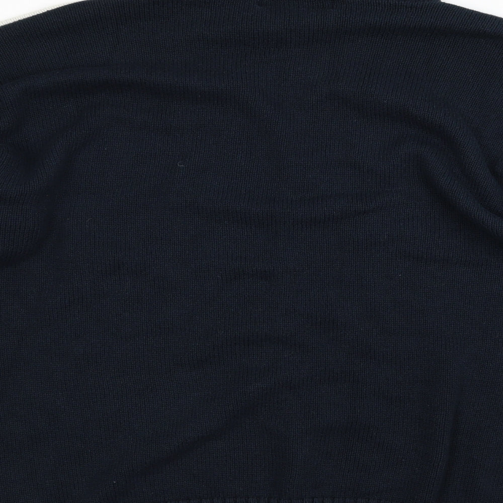 savatini Mens Multicoloured Striped  Pullover Jumper Size XL