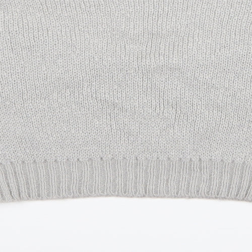 PRETTYLITTLETHING Womens Grey   Pullover Jumper Size S