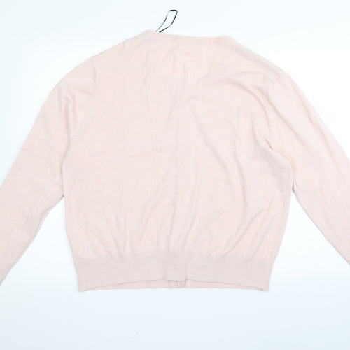 h7M Womens Pink   Cardigan Jumper Size L