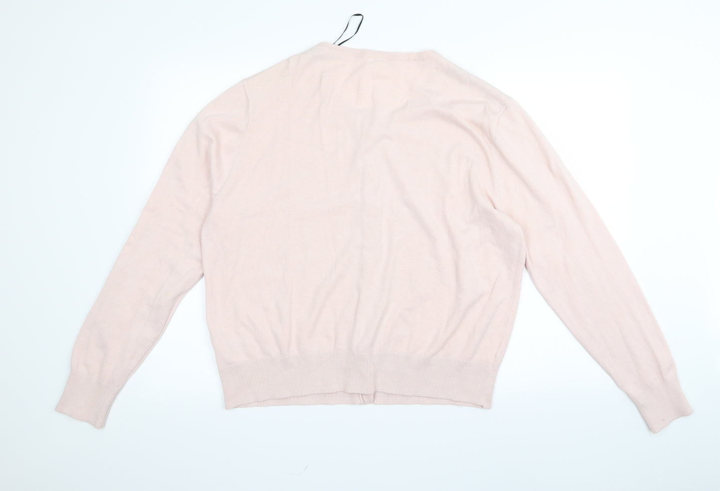 h7M Womens Pink   Cardigan Jumper Size L