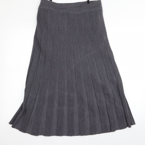 Preworn Womens Grey  Rayon A-Line  Size 10